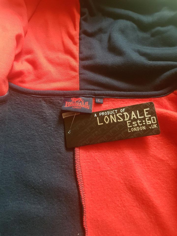 Lonsdale Sport Sweatjacke mit Kapuze Hoodie Größe L in München