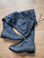 Stiefel von Deichmann Gr. 40 grau Niedersachsen - Zetel Vorschau