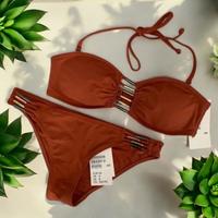 H&M Bikini Damen terrakotta BH Bustier 38 75B Hose Unterteil 34 Niedersachsen - Heidenau Vorschau