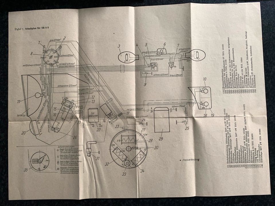 Betriebsanleitung+Garantieheft Simson Spatz, Ausgabe 1966 in Grevesmuehlen