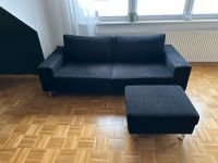 Couch/ Sofa mit Hocker von BoConcept (dunkelblau) Wandsbek - Hamburg Bramfeld Vorschau