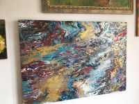 Acrylbild Poring Abstraktes Bild auf Leinwand 100 × 70 cm Nordrhein-Westfalen - Hamm Vorschau