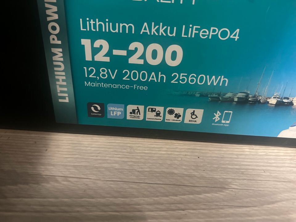 Lithium Akku LifePO4 Solar Womo Boot in Hamburg