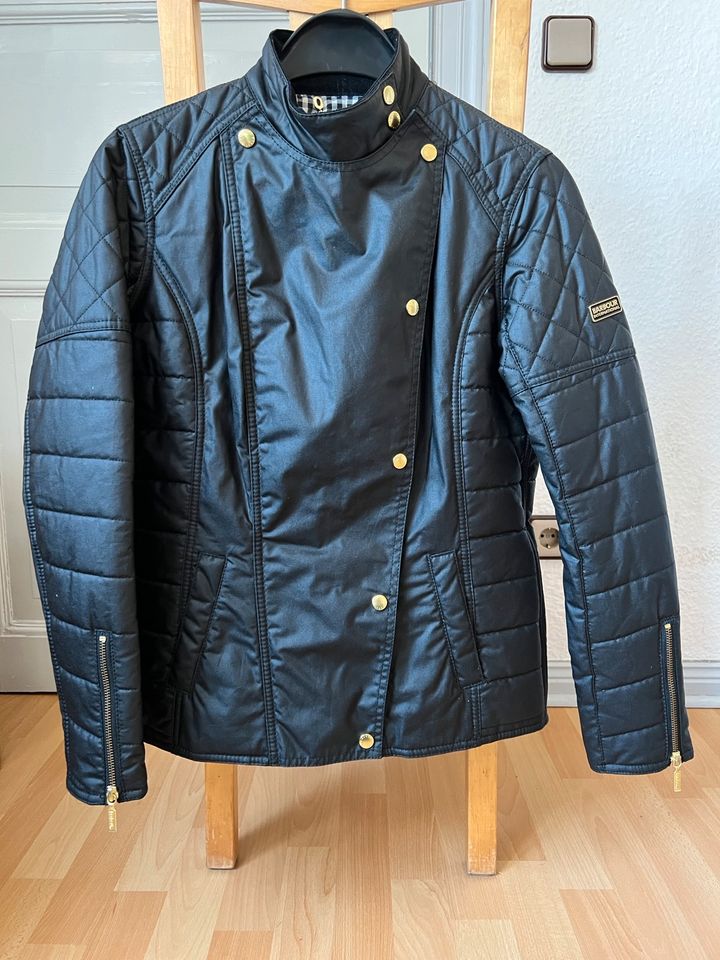 Neu Barbour International Wachs Jacke Gr 40 38 36 Biker Bedale in Dömitz