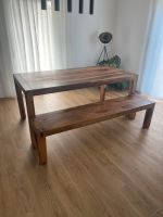 Shisham Esstisch 180 x 90 cm und Sitz-Bank Leipzig - Lindenthal Vorschau