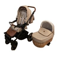 KINDERWAGEN MIT WEIDENKORB | 2 IN 1 MIT BABYWANNE UND SPORTWAGEN Berlin - Steglitz Vorschau