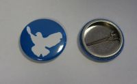 4 Stück Friedenstaube Frieden Peace Button 25mm Herzogtum Lauenburg - Büchen Vorschau