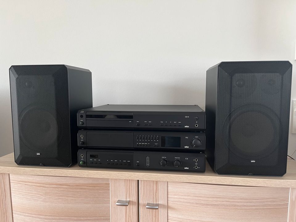 BRAUN Atelier HiFi Stereoanlage - R2, C2, CD3, LS65 (2x) in Lutherstadt Wittenberg