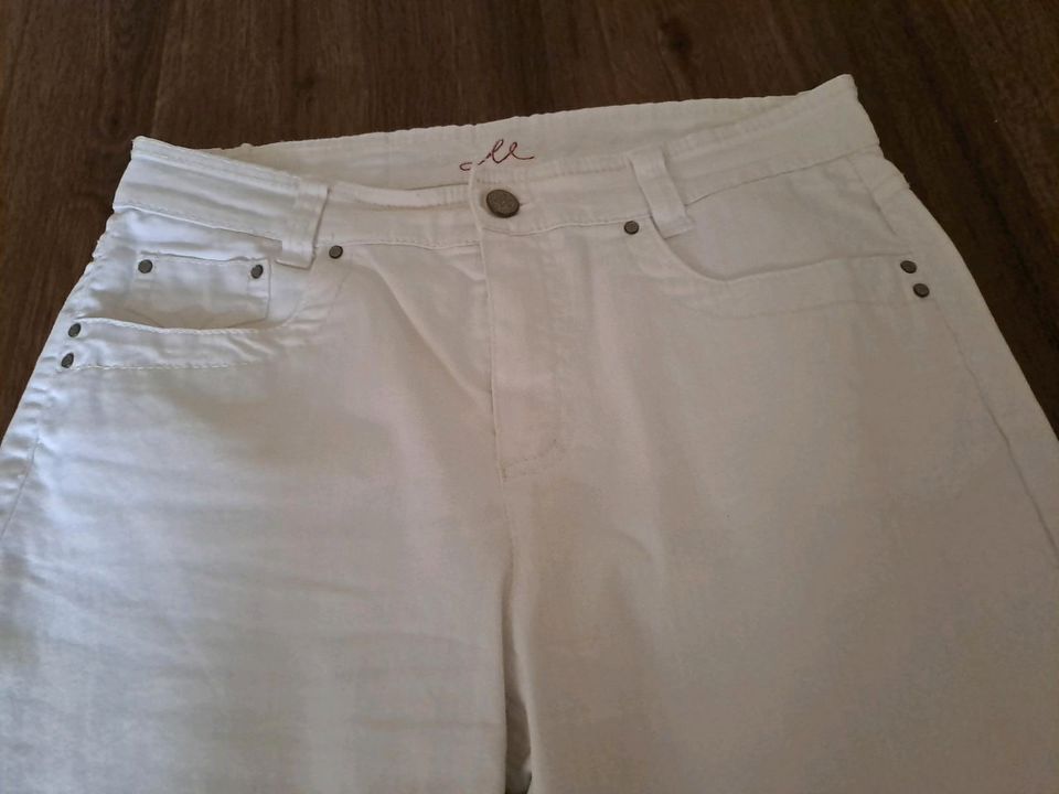 Weiße Sommer Jeans, Gr. 40 in Bosau