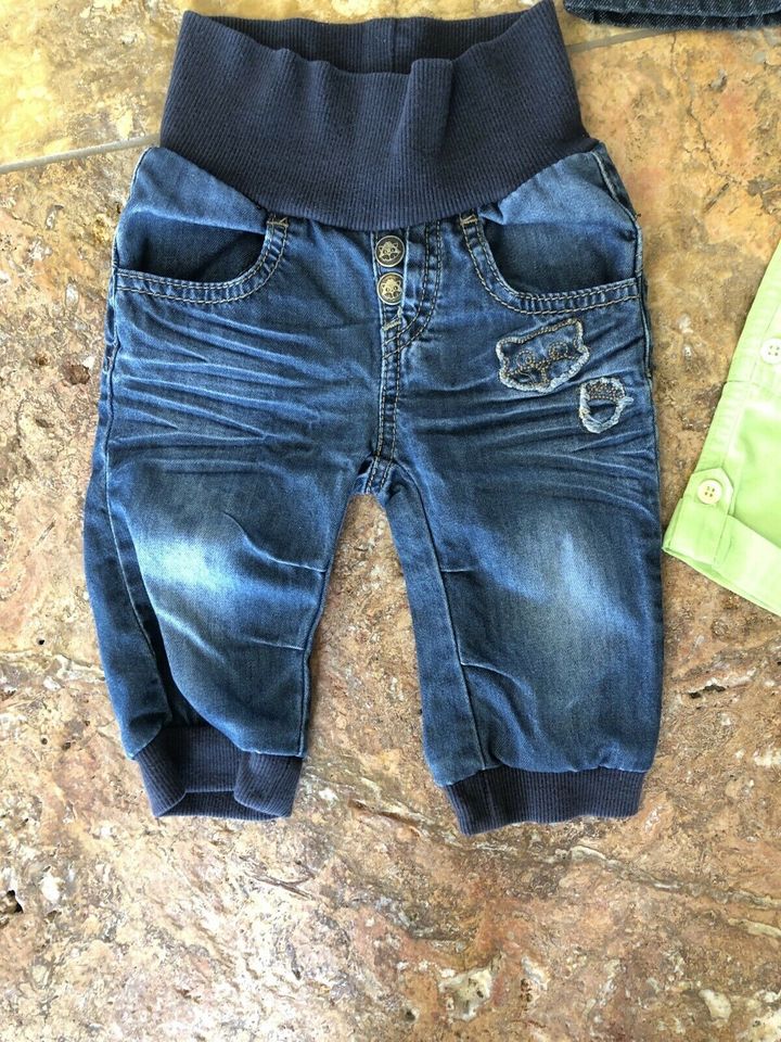 Set 4 Baby Jeans Hosen wNEU 68 74 Häschen Dress C&A Okay DopoDopo in Salzwedel