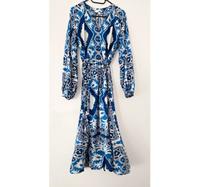 Boho Kleid Maxikleid Hippie Greece blau weiß grafisches Muster 36 Hessen - Langen (Hessen) Vorschau
