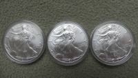 3 Stück 1 Unze American Eagle Silber 2003/2004, Neu Berlin - Spandau Vorschau