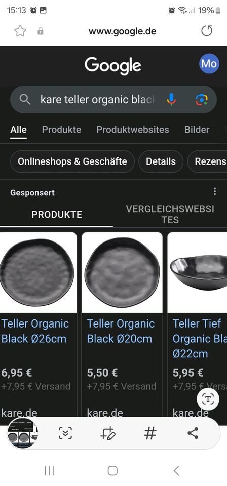 Teller Kare black organic 11 Stück schwarz sehr cooles Design! in Zangberg