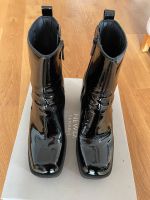 NEWD Tamaris Stiefeletten Plateau schwarz Lack Echtleder, Gr.39 Bayern - Mering Vorschau