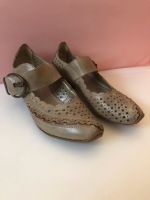 Rieker Damen Schuhe Pumps Spangenschuh 38 Leder beige Bayern - Strullendorf Vorschau