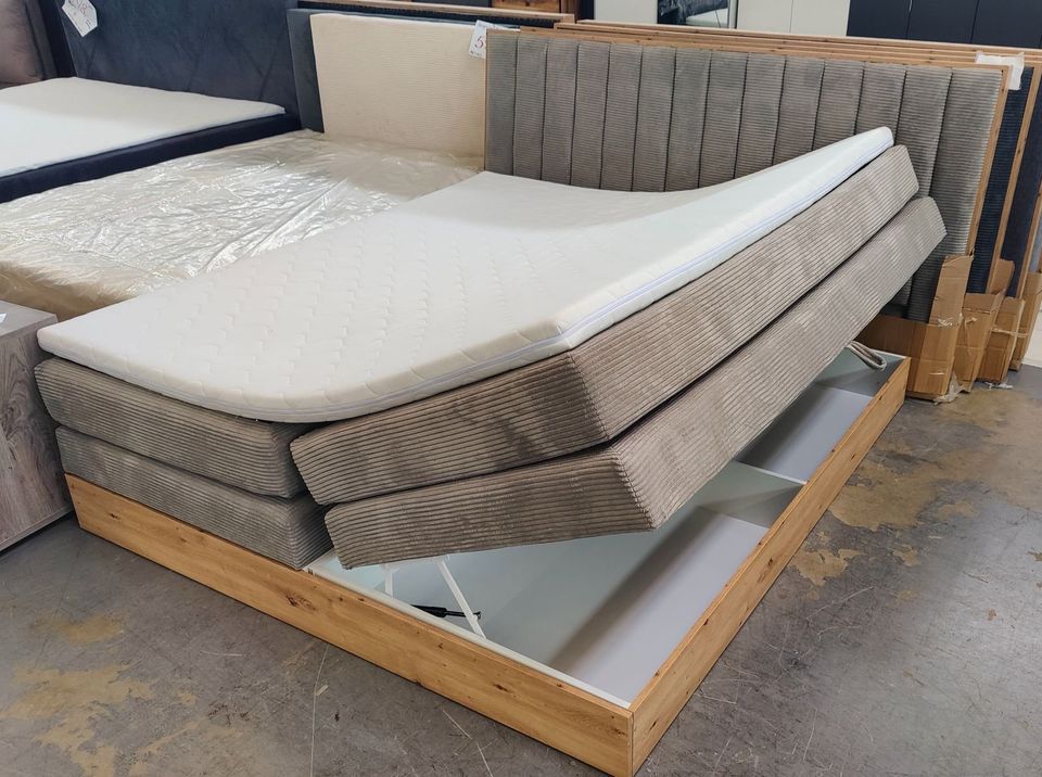 Boxspringbett Tina 180x200cm Bettkasten H3 Topper UVP 2299,- NEU in Bielefeld