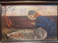 Gemälde/Ölbild: Maria mit Jesuskind? In der Einöde/Wüste? Baden-Württemberg - Kißlegg Vorschau