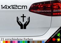 Hände mit Kreuz Aufkleber Sticker Beten Jesus Kirche amen Taufe Bayern - Weiden (Oberpfalz) Vorschau