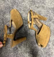 Tamaris Schuhe Absatz Sandaletten Peeptoes beige braun Gr 37 Bayern - Wenzenbach Vorschau