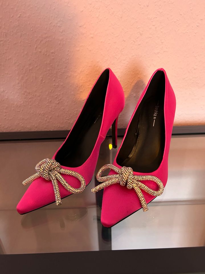 High Heels pink Glitzer gr. 36 in Molbergen