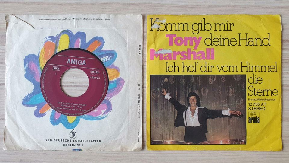 3 kleine Schallplatten: Karel Gott, Tony Marshall, ... in Zeuthen