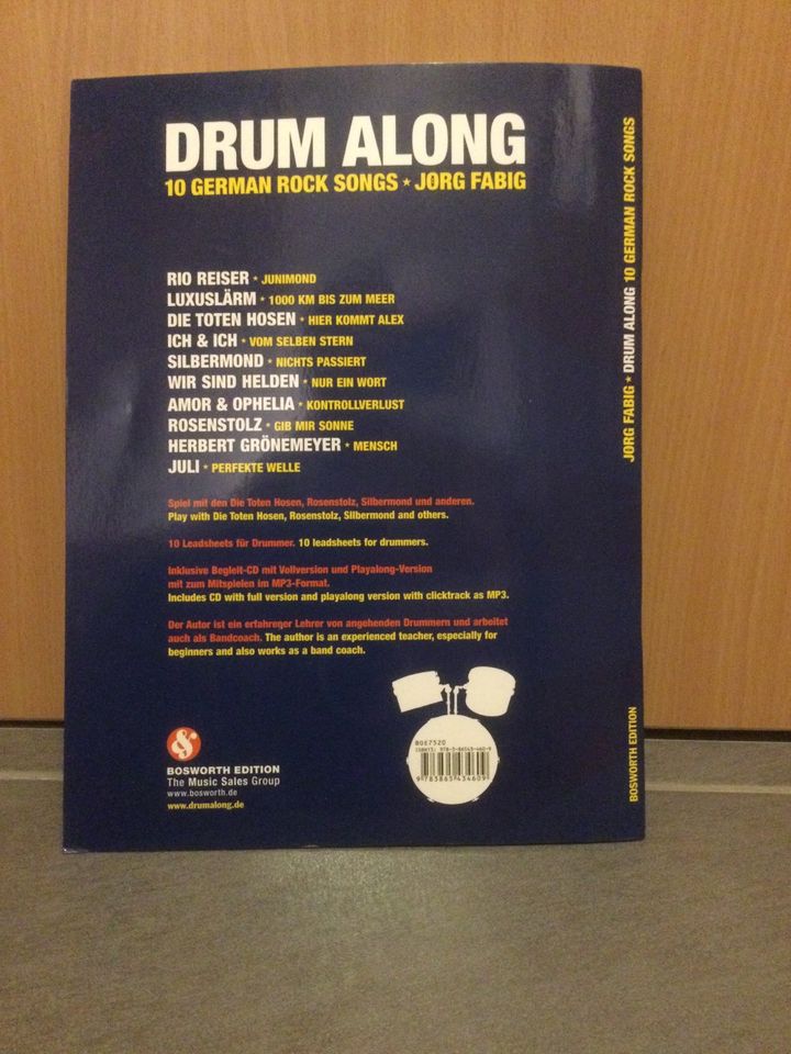 „Drum Along“ Schlagzeug-Noten 10 German Rock Songs in Mainz