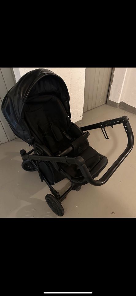 Anex Kinderwagen buggy Leder schwarz neuwertig in Köln