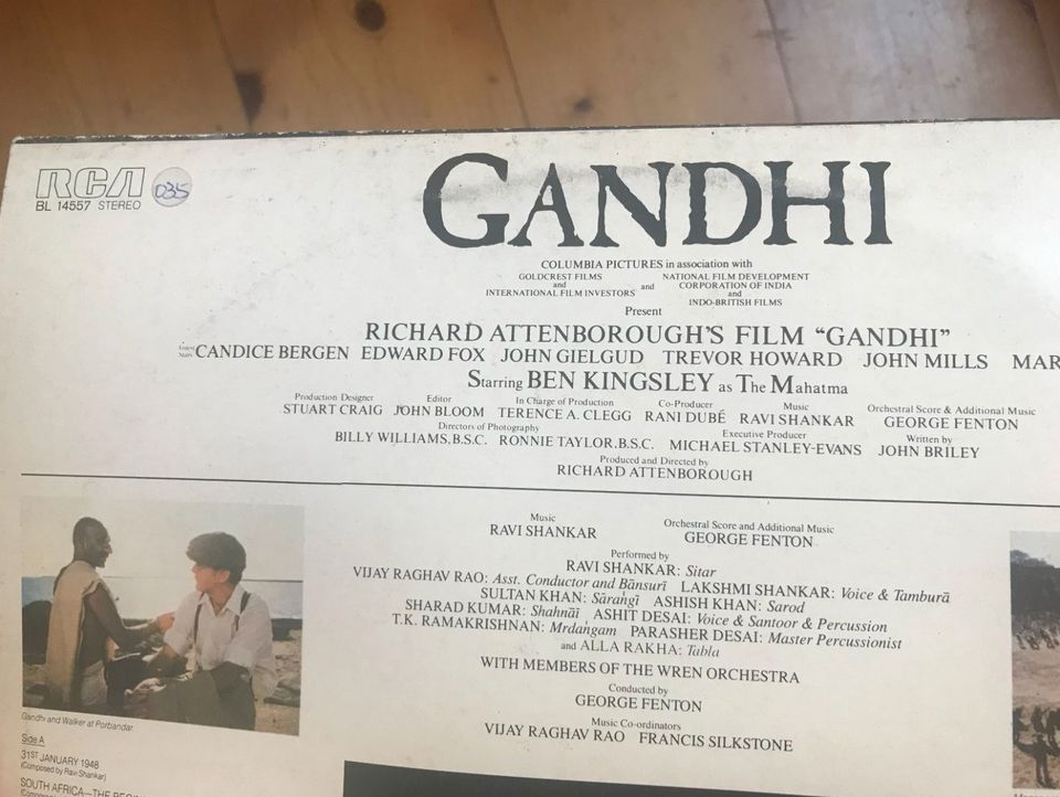 Gandhi OST Vinyl Schallplatte LP Soundtrack Filmmusik Tonspur in Berlin