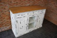 Highboard Anrichte Buffet Sideboard Weiß Chic Teak Holz Teakholz Duisburg - Rheinhausen Vorschau