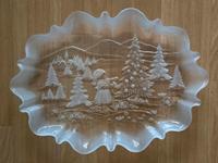 Plätzchenteller Weihnachten DDR Teller Glas Gebäckteller Baden-Württemberg - Friedrichshafen Vorschau