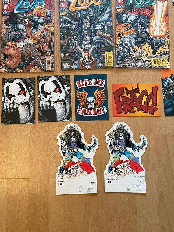 Comic Lobo DC 11 Hefte + 4 Sticker + 2 Aufsteller + 6 Karten in Leipzig