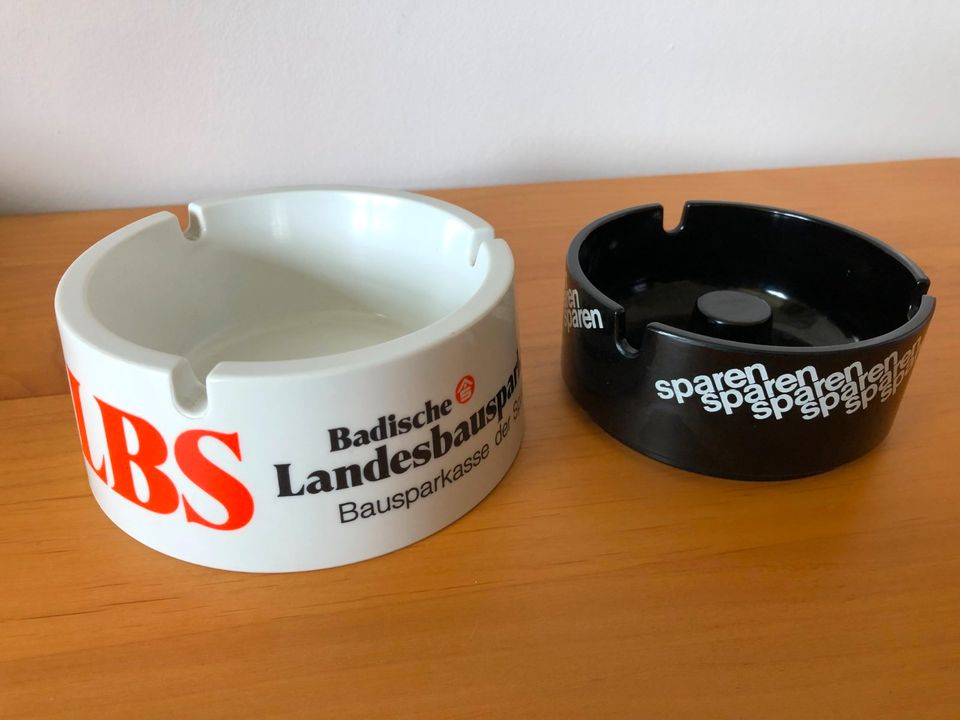 Aschenbecher LBS Badische Sparkasse 80er sparen Vintage sammeln in Detmold