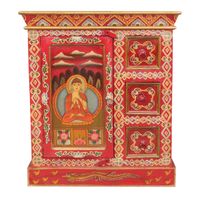 Indisches Sideboard Norbu Holzschrank mit Buddha Motiv 76 cm Bochum - Bochum-Wattenscheid Vorschau