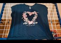 Dunkelblaues T-Shirt mit Blumen Bayern - Rinchnach Vorschau