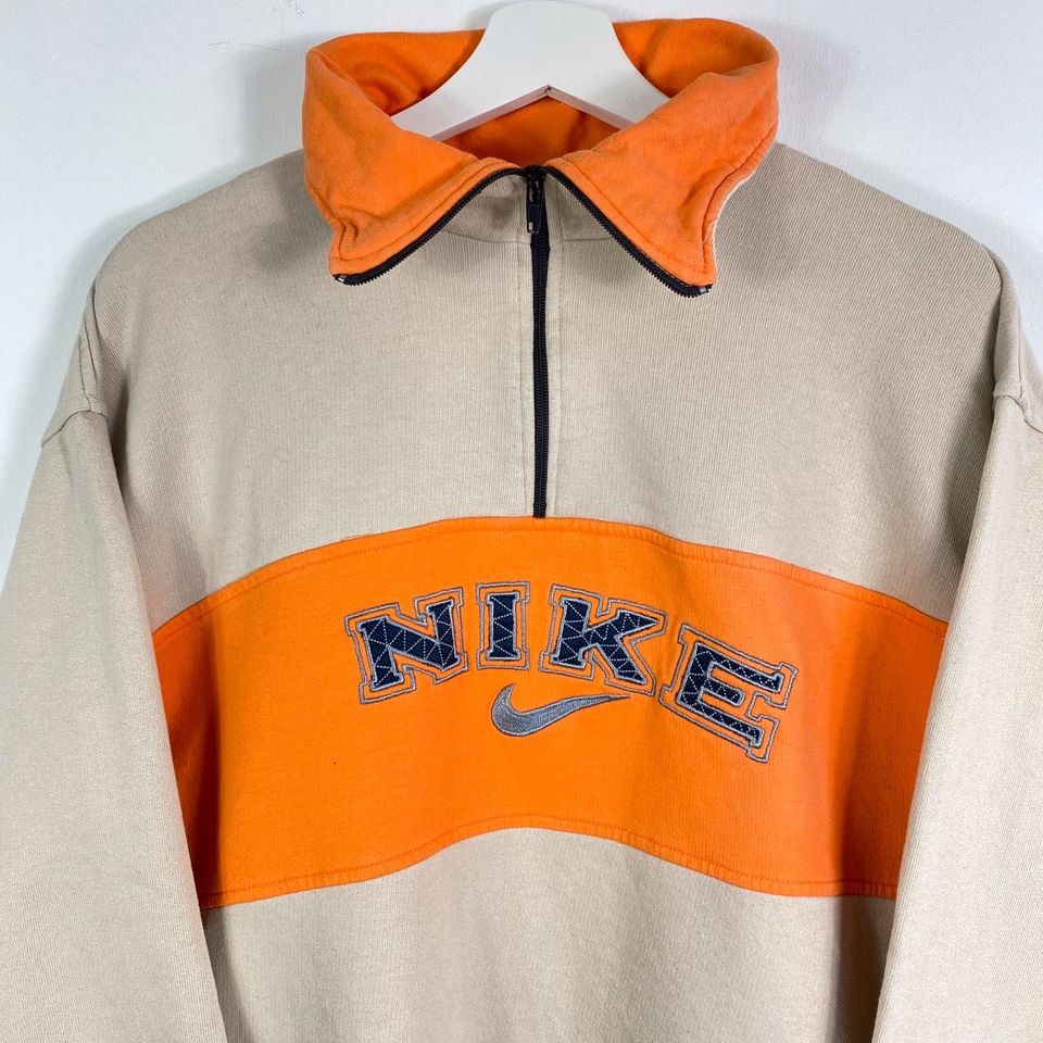 Vintage Nike Sweater Gr.M Half Zip 90er 90s y2k Retro in Gronau (Westfalen)