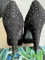 High Heels mit Nieten Silber Brandenburg - Königs Wusterhausen Vorschau