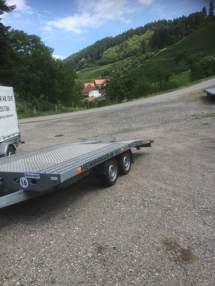 Autotransporter ~ Trailer zum vermieten Monats Preis 250€ in Oberkirch