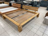 Neu Holz Bett 180 × 200 cm Wildeiche massiv geölt Bayern - Weitramsdorf Vorschau