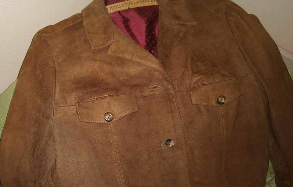 Lederjacke  Vintage  aus den 60er .  Rehleder   Gr. 38 in Dorfen