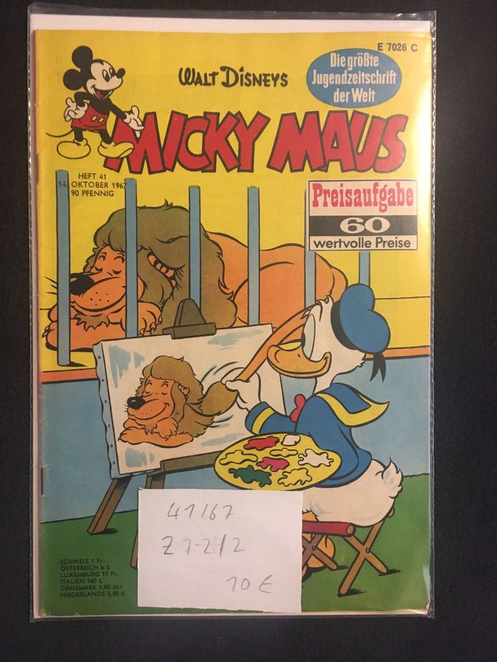 23 Micky Maus Hefte von 1967 in Mecklenbeck