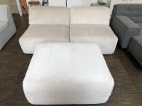 2-Sitzer Sofa Merid mit Hocker in Samtcord "Creme" B-Ware Berlin - Mitte Vorschau