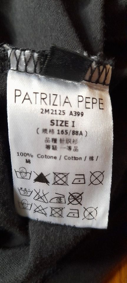 T-shirt von PATRIZIA PEPE mit Strasssteinen schwarz Größe 38 in Freystadt