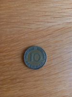 1 Stück 10 Pfennig Münze von 1950 J Baden-Württemberg - Blumberg Vorschau