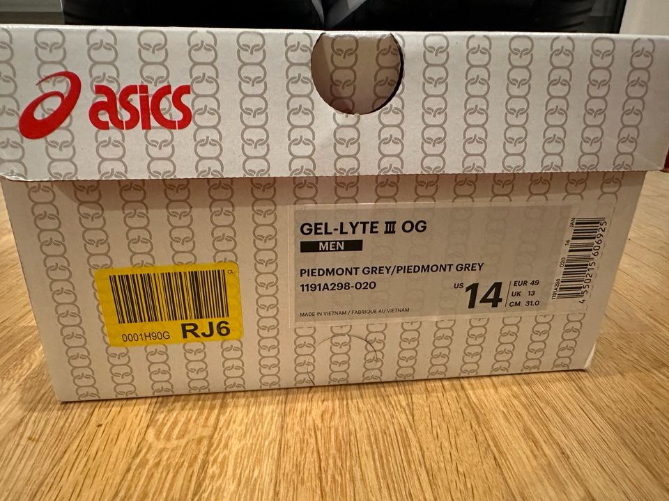 Asics Gel Lyte 3 Limitierte 30 Jahre Edition neu US 14 EU 49 in Grünstadt