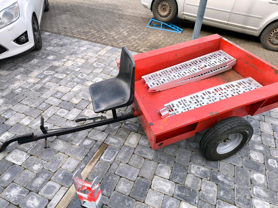 Bertolini Gartenfräse  , Einachsschlepper Anhänger in Windhagen