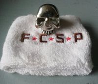 FC. ST. PAULI WEISSES SCHWEISSBAND TOTENKOPF EDELSTAHL RING! Hamburg - Altona Vorschau