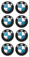 BMW Aufkleber Rund Selbstklebende Sticker 8X3cm West - Höchst Vorschau