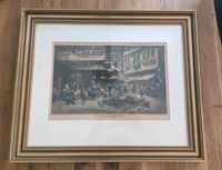 Altes Bild Tuchgarden Frankfurt am Main Gemälde Bilderrahmen Hessen - Selters Vorschau