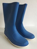 Regenstiefel wadenhoch mit kleinem, weißem Absatz azurblau Gr.39 Innenstadt - Köln Altstadt Vorschau