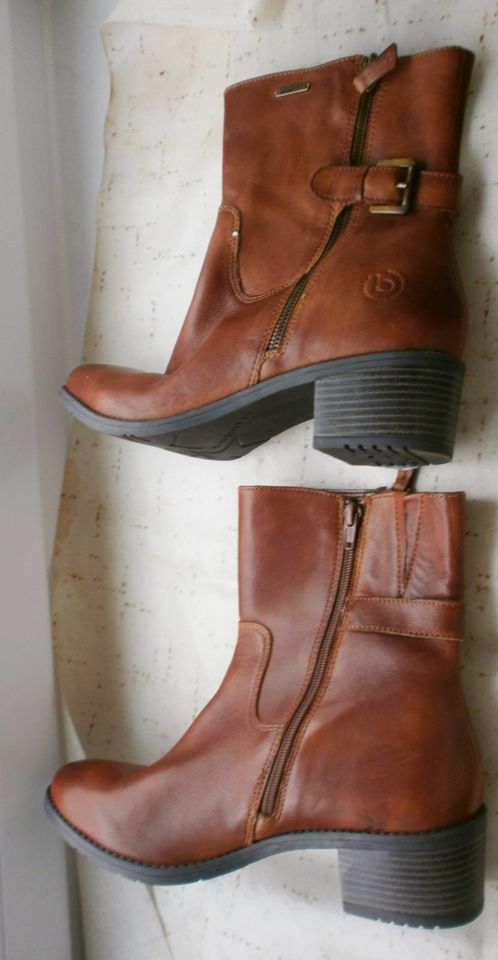 bugatti Stiefelette Leder Bickers-Stil Cognac EU 41 NEU NP 90 € in Dortmund